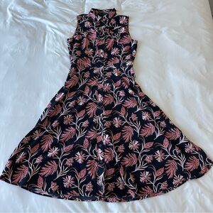 Banana Republic Navy and Red Floral Shirt